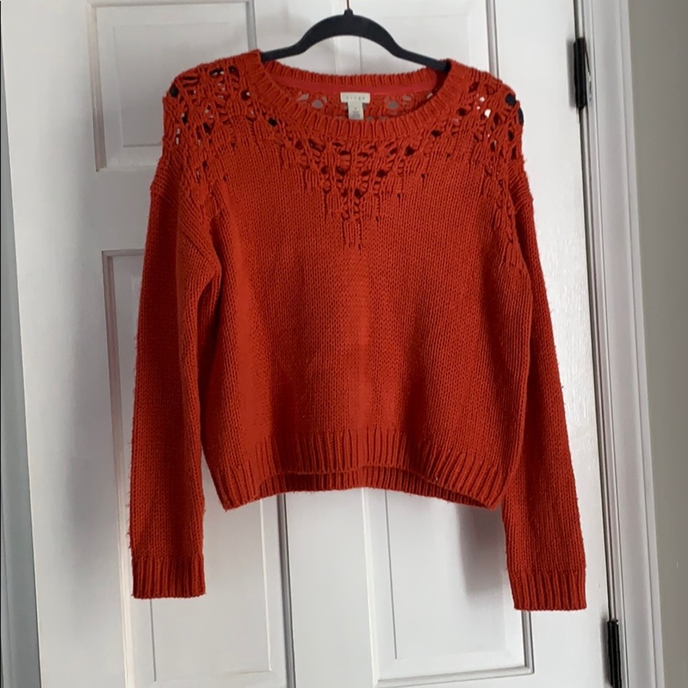 Orange sweater